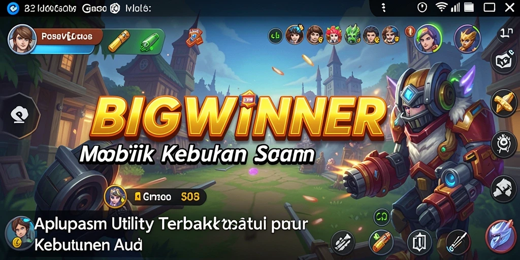 Tampilan utama aplikasi BIGWINNER dengan fitur-fitur utility.