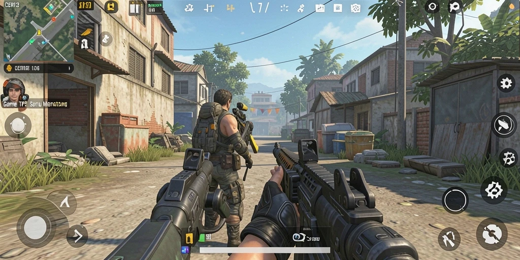 Tampilan aksi seru dari gameplay CERI123 yang menegangkan.