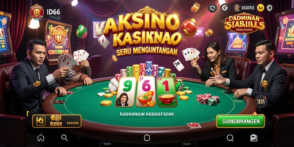 Screenshot ID66 menampilkan gameplay kasino yang menarik dan dinamis.