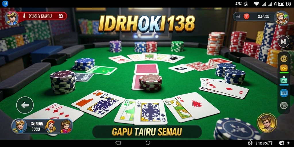 Screenshot menunjukkan permainan Gaple yang seru dan interaktif.