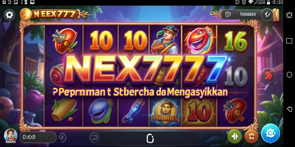 Screenshot utama NEX777 menampilkan serunya bermain Slot dengan grafik memukau.