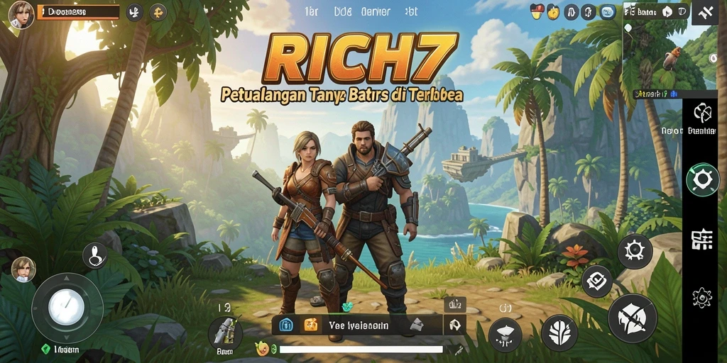 Tampilan gameplay yang menakjubkan di dunia terbuka RICH7.