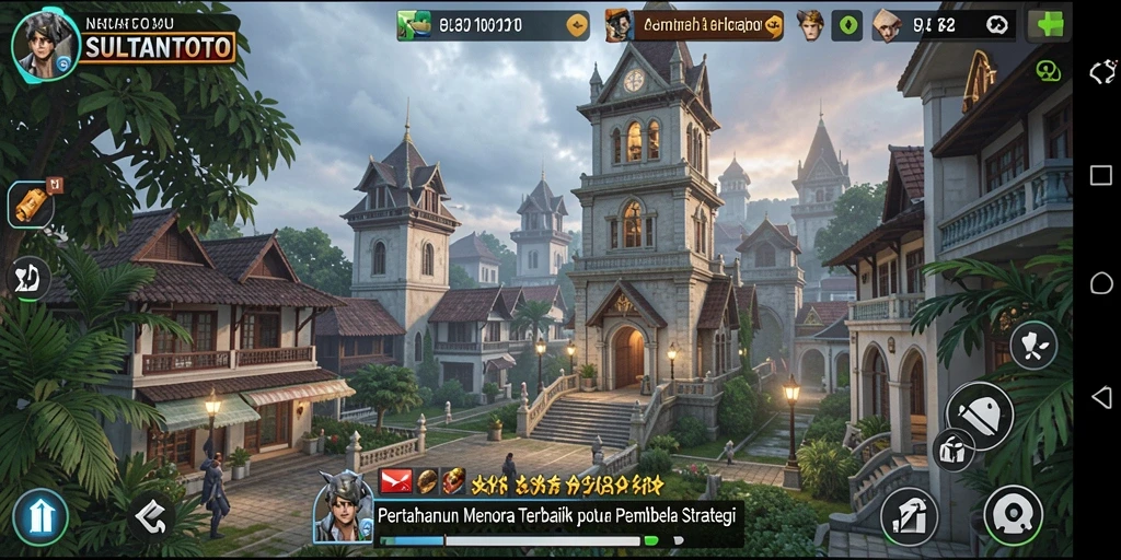Tampilan gameplay mendebarkan di SULTANTOTO saat melawan gelombang musuh.