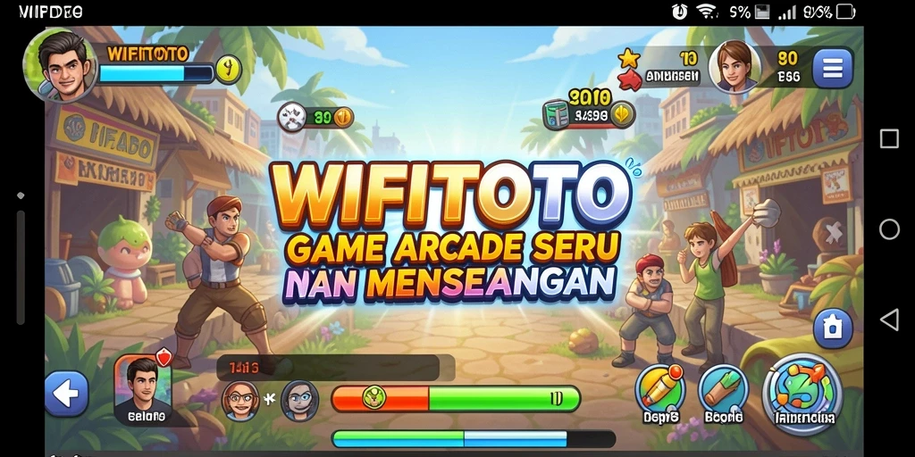 Tangkapan layar game WIFITOTO memperlihatkan aksi seru dalam permainan Arcade.